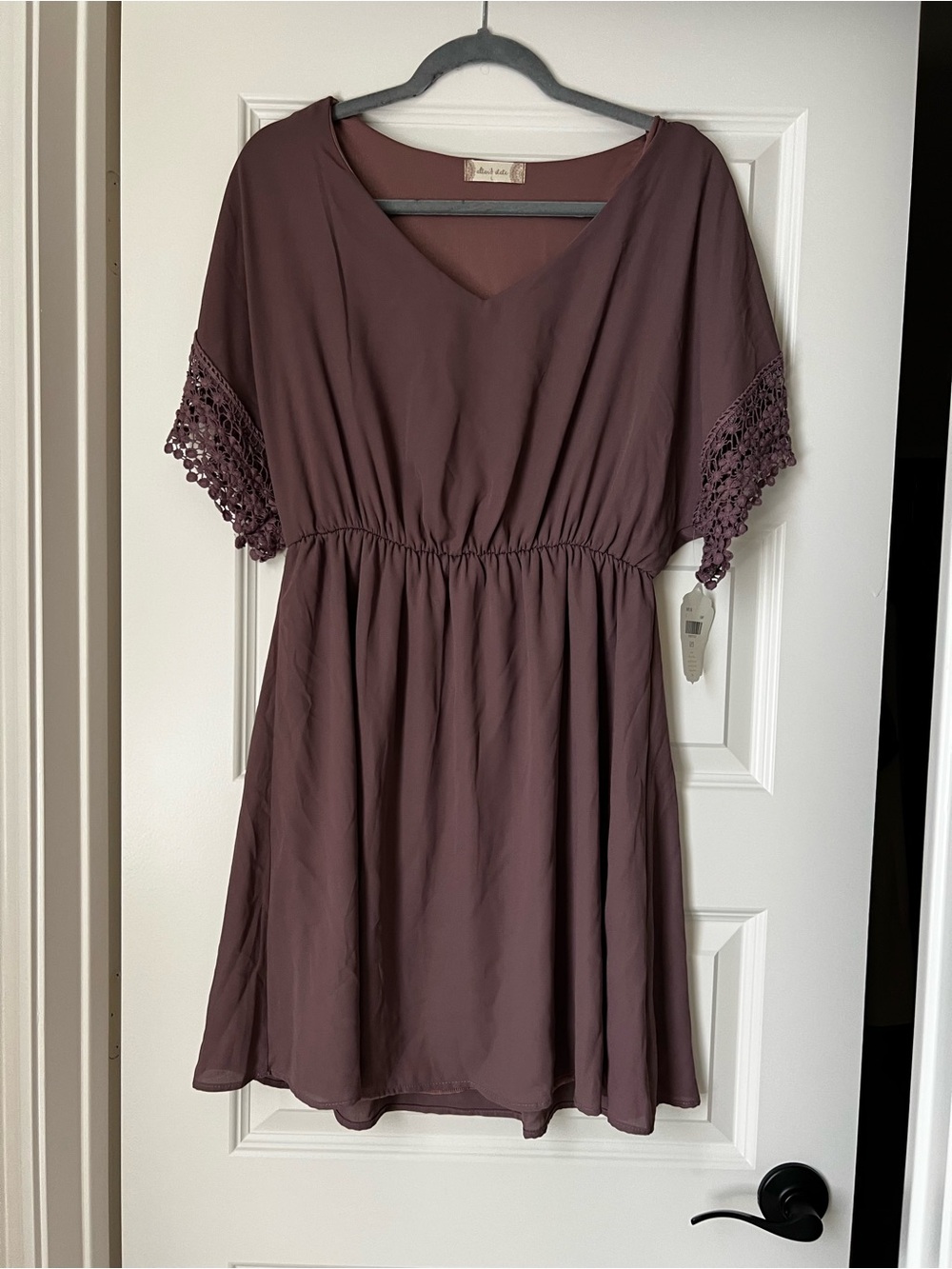 NWT Altar'd State mauve V-neck mini dress